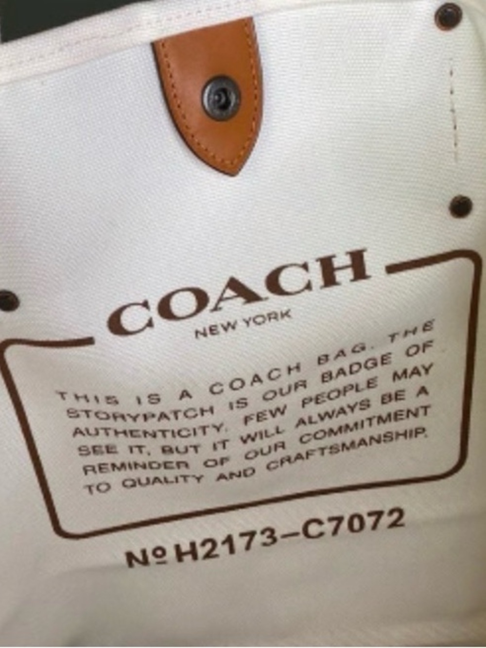 Coach 80th Anniversary Tote 42 NWOT - Picture 4 of 4